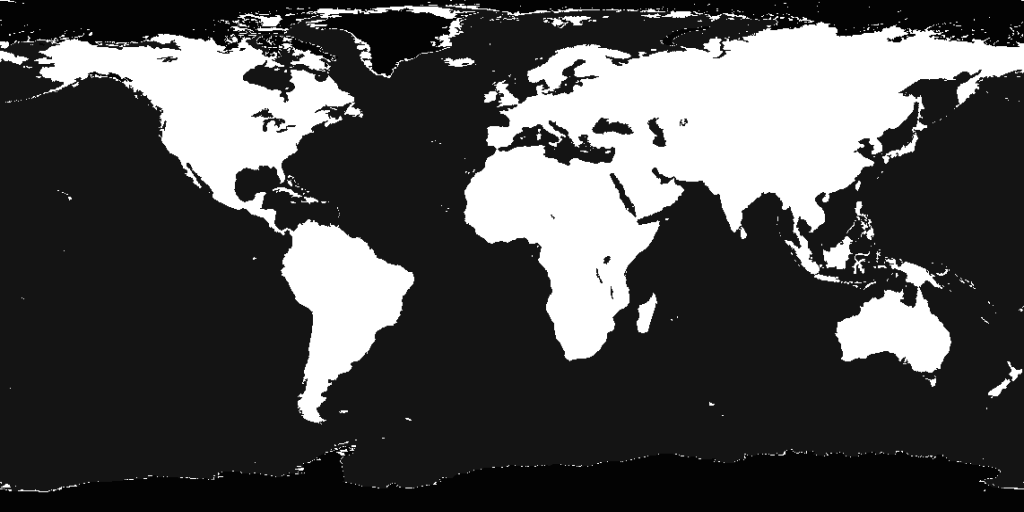 Specular map of the Earth